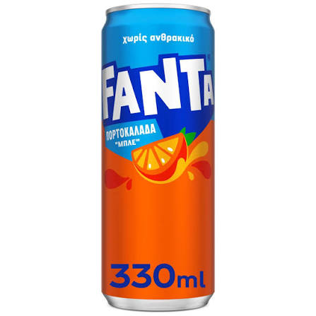 Fanta πορτοκαλάδα μπλε 330ml